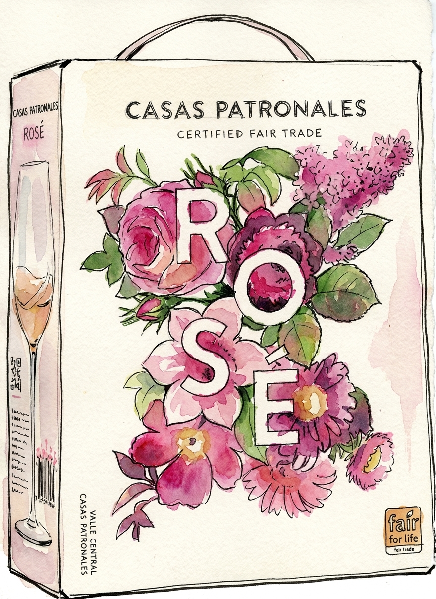 Casas Patronales Rosé Cabernet Sauvignon och Merlot – Chile