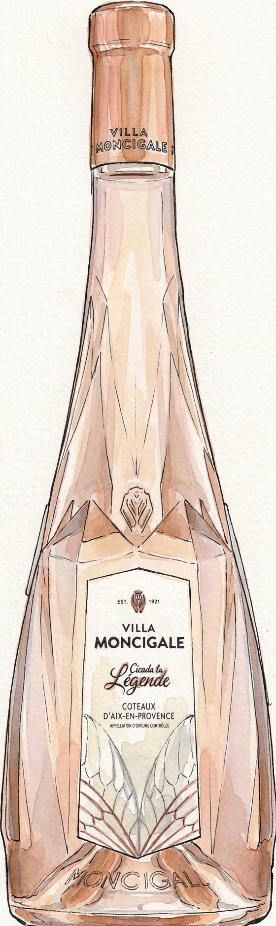 Villa Moncigale Coteaux d’Aix-en-Provence Rosé – Frankrike